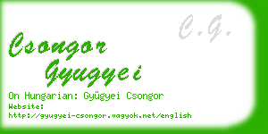 csongor gyugyei business card